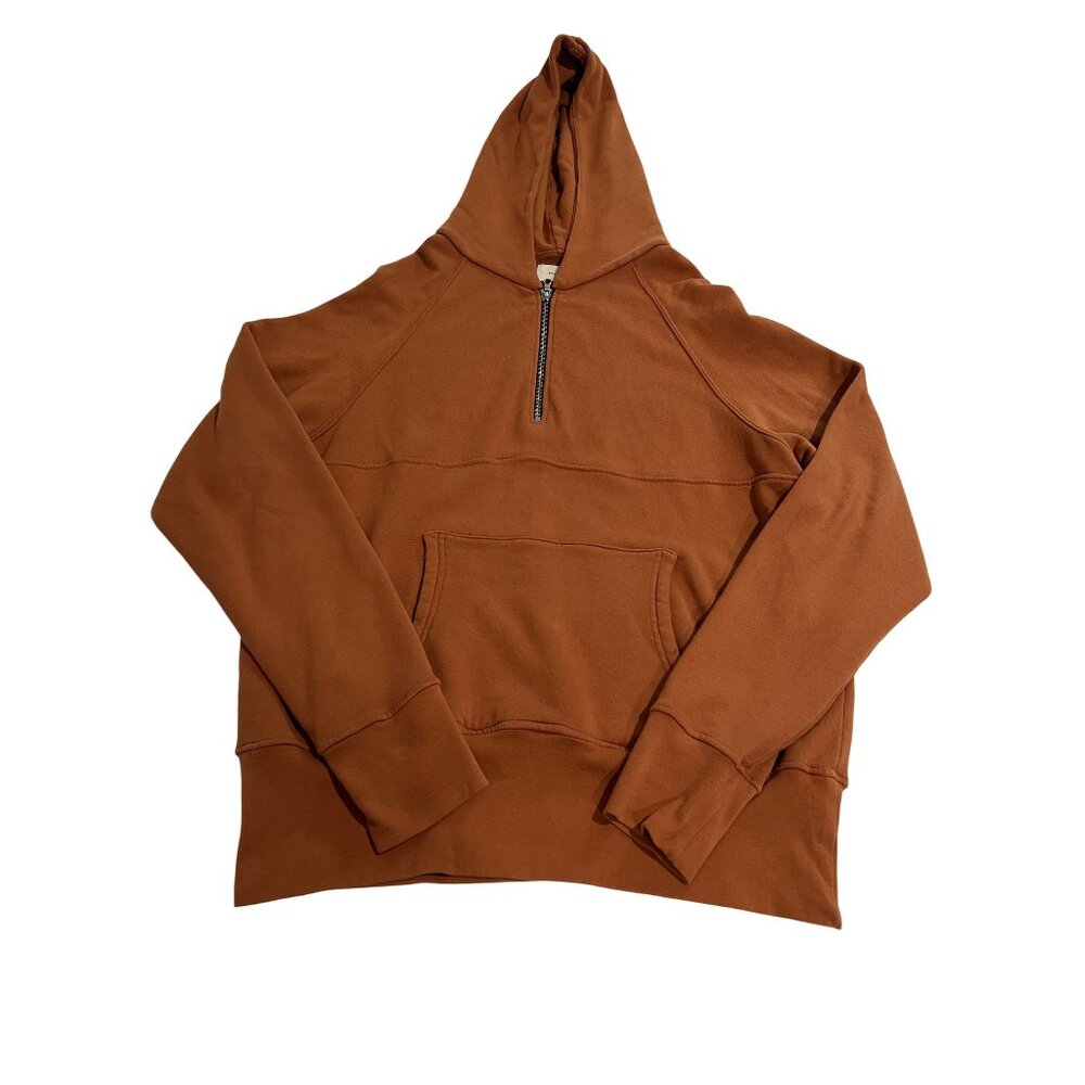 PREMIUM Half Zip Sweatshirt in Orange